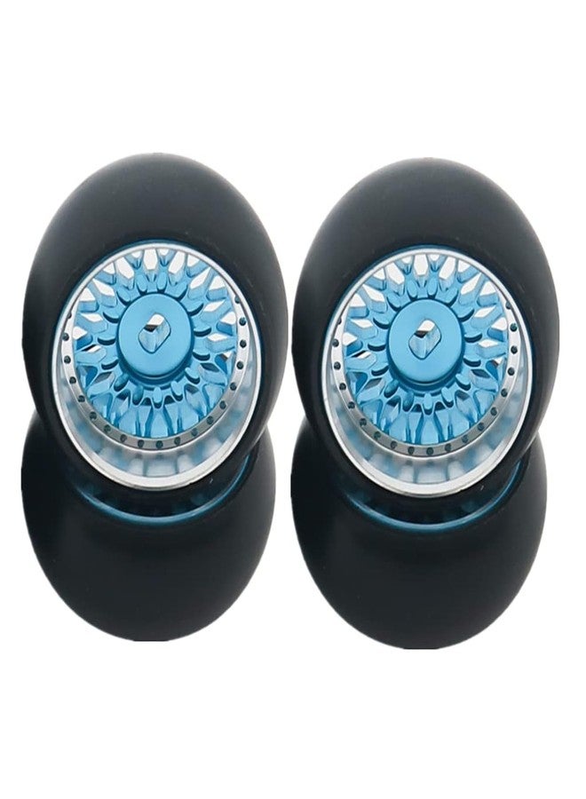 UURCSKY RC 1/28 Drift Wheels,Alloy RC Wheel Tires for 1/28 Wltoys K969 K989 P929 kyosho Rally Model car Upgraded Part 4pcs/Set(Blue) - Image 1